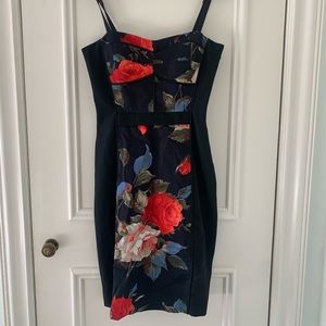 Black Halo mini dress